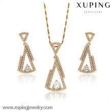 62907-Xuping Online Artificial Jewellery Brass Earring Pendant Sets